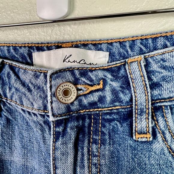 KanCan Women's Bobbie Ultra High Rise Straight Leg Jeans Distressed Size 3/25 - Picture 4 of 9